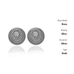 Oxidized Silver Drop Earrings for Womens | Women