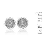 Oxidized Silver Drop Earrings for Womens | Women