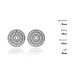 Oxidized Silver Drop Earrings for Womens | Women