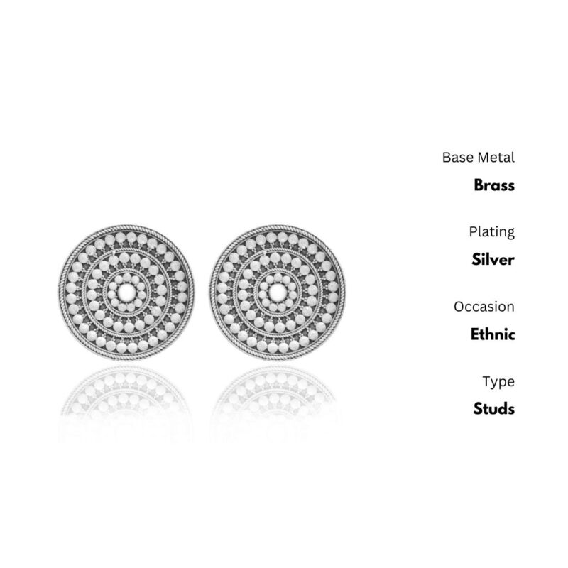 Oxidized Silver Drop Earrings for Womens | Women