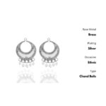 Oxidized Silver Drop Earrings for Womens | Women