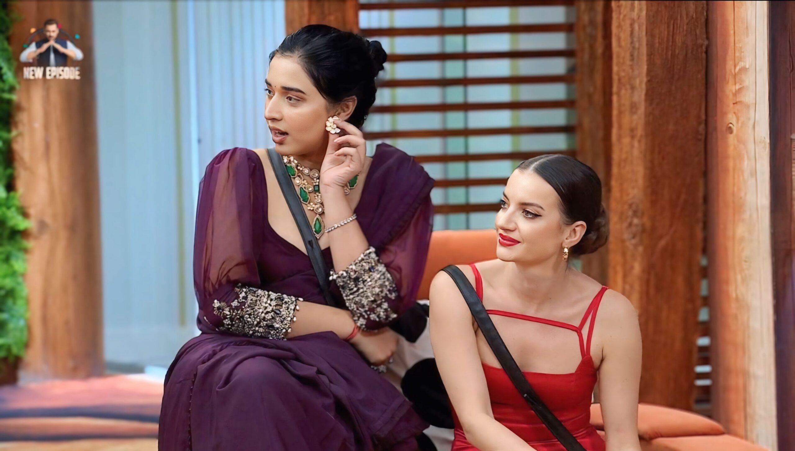 Natalia Janoszek with Tanya Mittal in Bigg Boss 19. Natalia has been styled by Rima Mishra